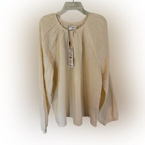 NWT Zara Kids Boho Cream Blouse